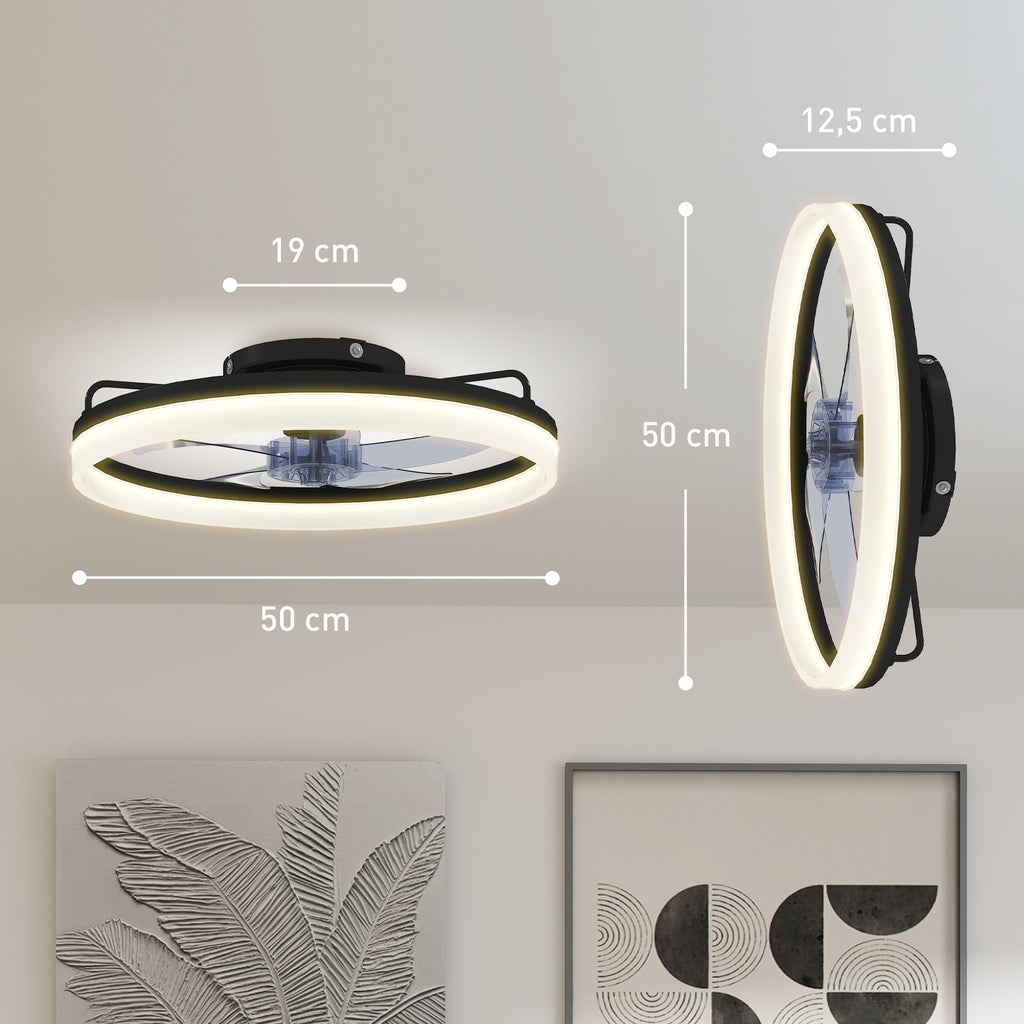 Medidas del ventilador: Ø 50 cm y 12,5 cm de alto