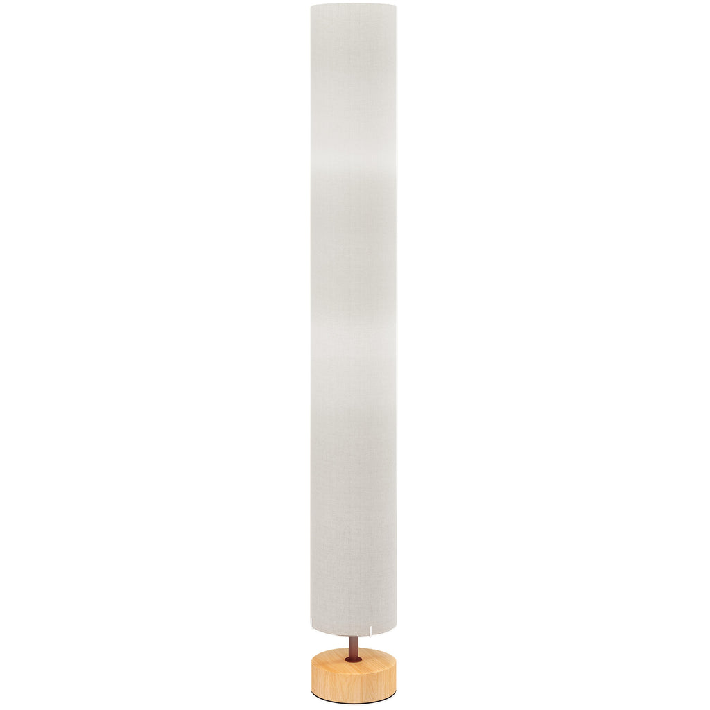 Lámpara de pie de lino beige con 2 luces E27, vista 11