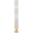 Lámpara de pie de lino beige con 2 luces E27, vista 11