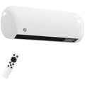 Calefactor de pared cerámico blanco de 2000 W sobre fondo blanco