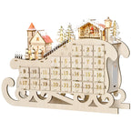 Calendario de Adviento trineo, vista frontal