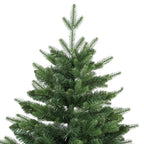 Parte superior del árbol de Navidad sobre fondo blanco