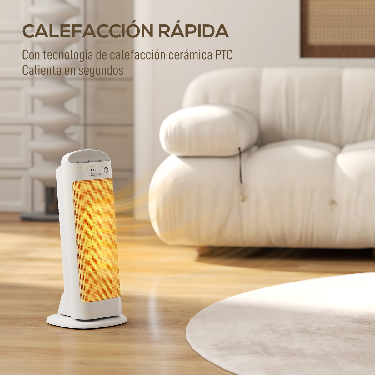 Calefacción cerámica PTC de calor inmediato