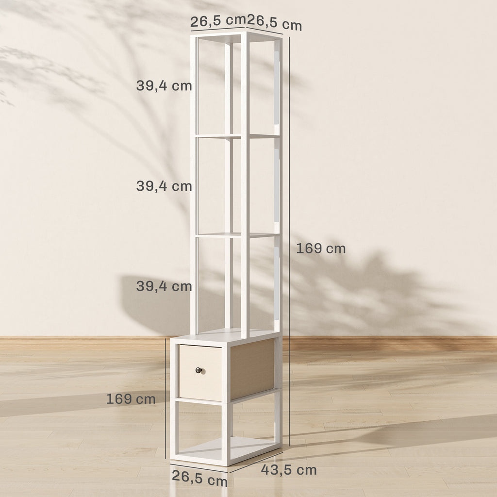 Medidas de la lámpara de pie: 43,5 × 26,5 cm y 169 cm de alto