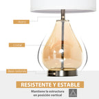 Estructura de cristal en forma de lágrima