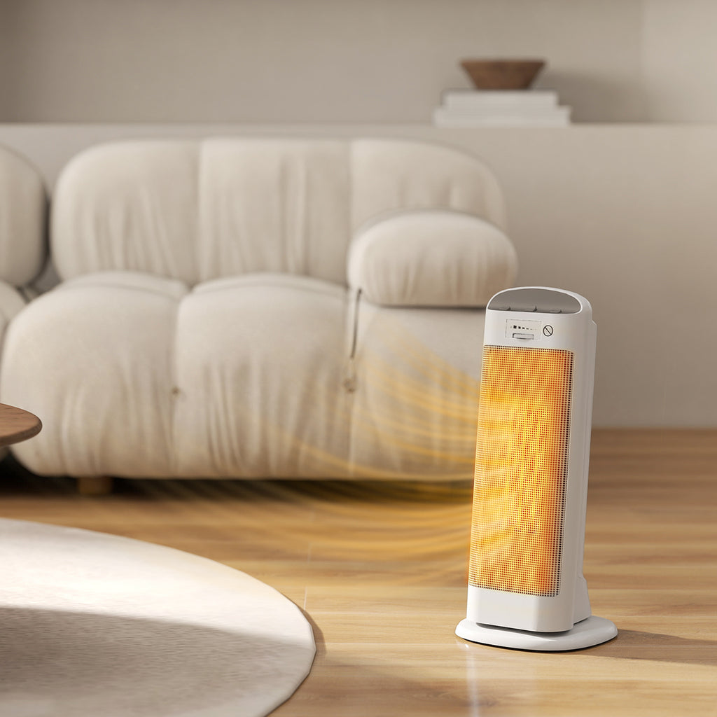 Calefactor eléctrico en un salón