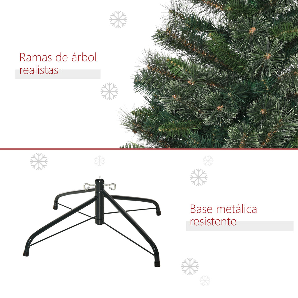 Ramas de árbol realistas y base metálica resistente
