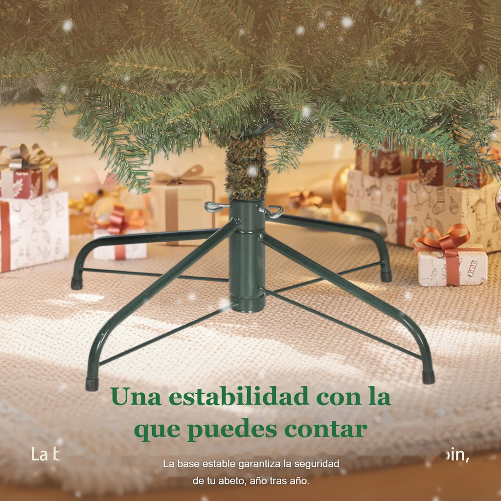 Una estabilidad con la que puedes contar: base metálica estable del abeto de Navidad
