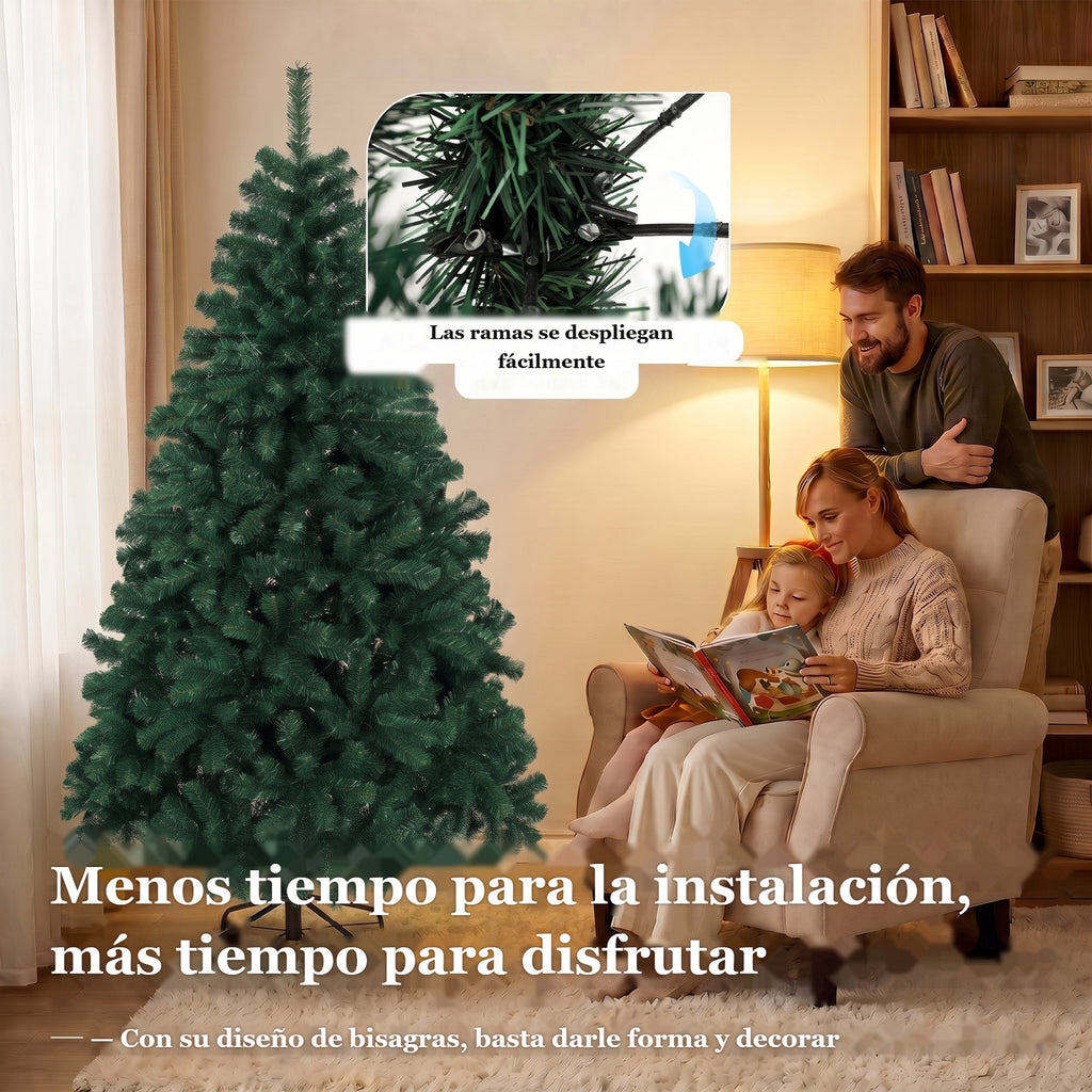 Menos tiempo para la instalación, más tiempo para disfrutar: ramas con bisagras que se despliegan fácilmente