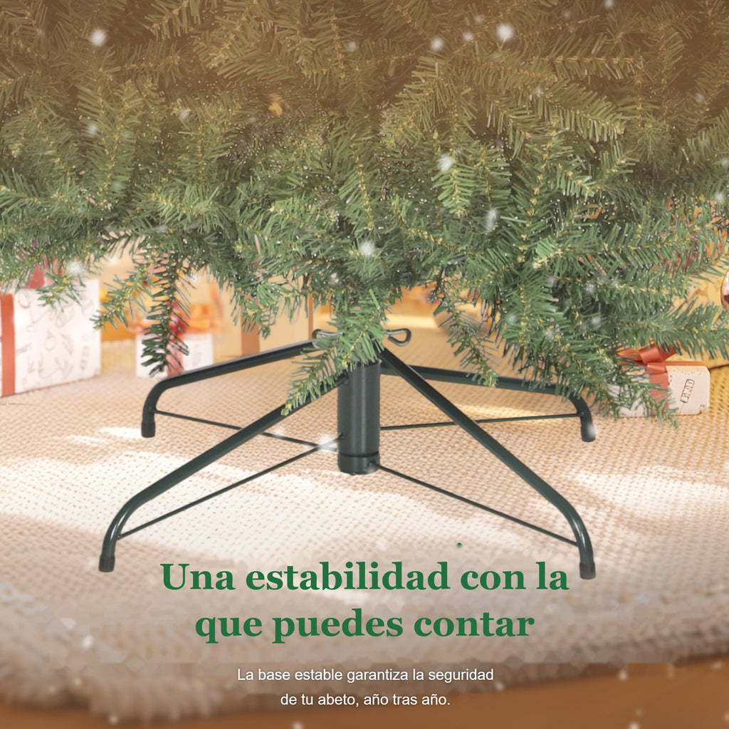 Una estabilidad con la que puedes contar: base metálica estable del abeto de Navidad