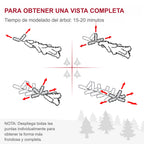 Para obtener una vista completa: cuatro pasos para abrir las ramas, con un tiempo de 15 a 20 minutos