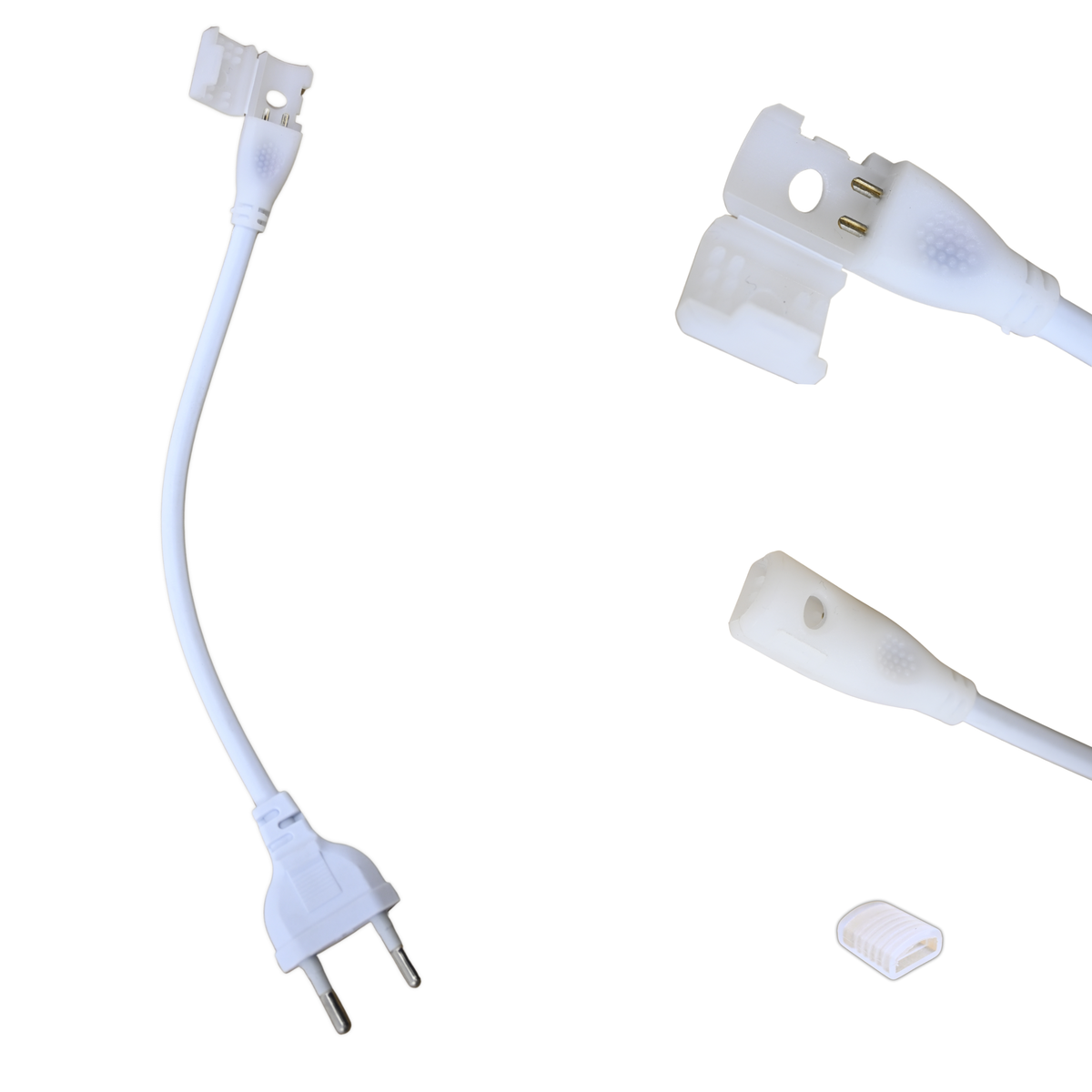 Adaptador de conexión 220V para tira LED COB ALUMAR