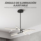 Brazos inferiores orientables para ajustar el ángulo de la luz