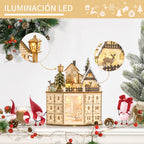 Calendario 2 en 1 de decoración navideña