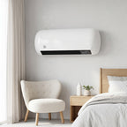 Calefactor de pared blanco en un salón