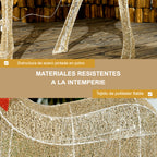 Materiales resistentes a la intemperie: estructura de acero pintada en polvo y tejido de poliéster