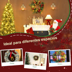 Ideal para diferentes espacios: la corona de Navidad en una puerta, una pared y una ventana