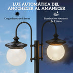 Altura ajustable de la farola solar