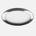 Downlight LED empotrable redondo extraplano de 18 W con aro cromado