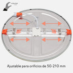 Marco cromado del downlight LED empotrable de 20 W