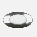 Downlight LED empotrable redondo extraplano de 5 W con aro cromado