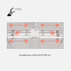 Marco cromado del downlight LED empotrable cuadrado de 8 W