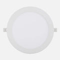 Downlight LED empotrable redondo blanco de 24 W visto de frente