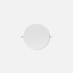 Downlight LED empotrable redondo blanco de 18 W visto en perspectiva