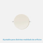 Downlight LED empotrable de 18 W con corte ajustable para distintas medidas de agujero