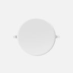 Downlight LED empotrable redondo blanco de 24 W visto en perspectiva