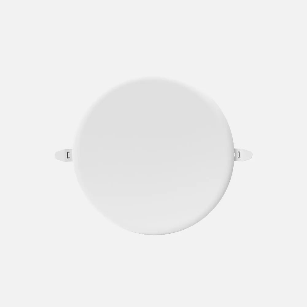 Downlight LED empotrable redondo blanco de 24 W visto en perspectiva