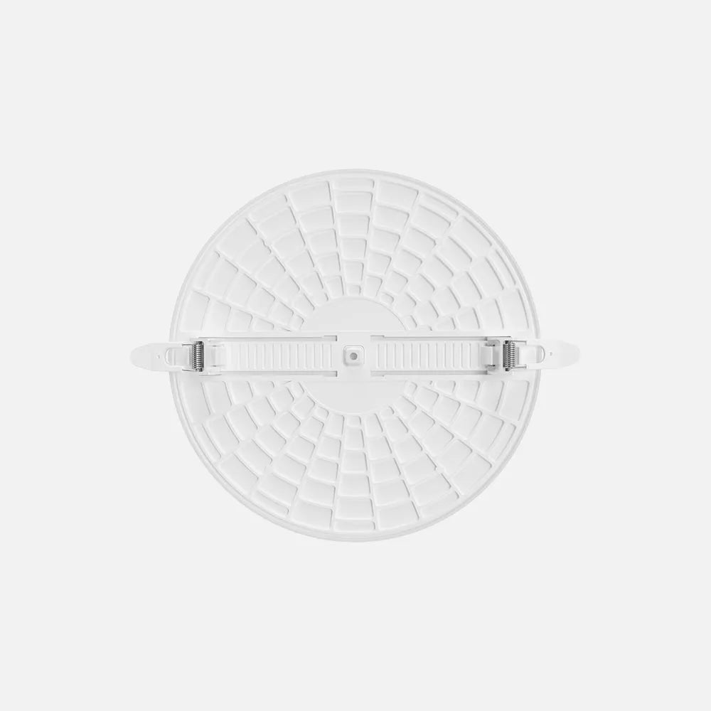 Parte trasera del downlight LED empotrable de 24 W con sus muelles de sujeción