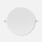Downlight LED empotrable redondo blanco de 36 W visto en perspectiva