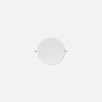 Downlight LED empotrable redondo blanco de 9 W visto en perspectiva