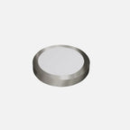 Downlight LED de superficie acabado níquel de 12 W visto de perfil