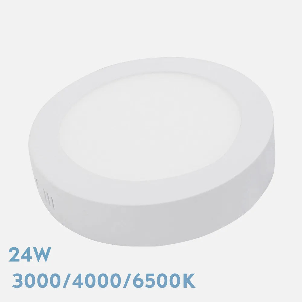 Downlight LED de superficie redondo blanco de 29 cm de diámetro