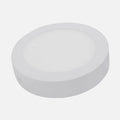 Dos vistas de un downlight LED de superficie blanco de 24 W con tres tonos de luz seleccionables