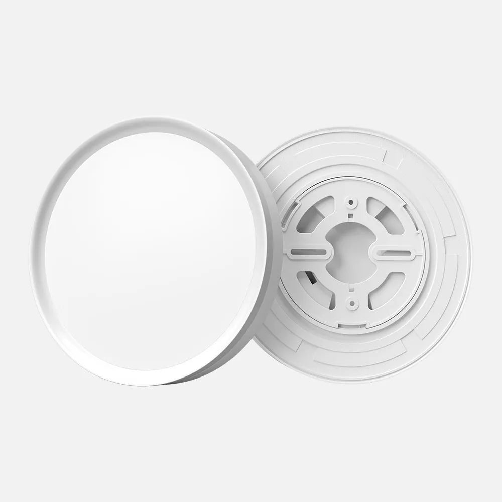 Downlight LED redondo de superficie blanco de 18 cm de diámetro con anclaje rápido
