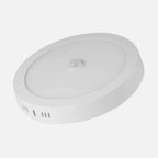 Downlight LED redondo de superficie blanco de 18 W con sensor de movimiento y tres tonos de luz seleccionables