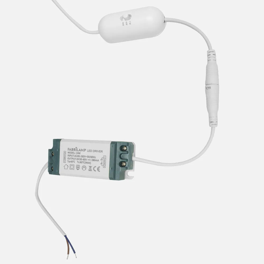 Downlight LED cuadrado de superficie blanco de 18 W con sensor de movimiento visto de perfil