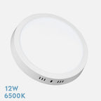 Downlight LED de superficie redondo blanco de 17 cm de diámetro
