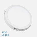 Downlight LED de superficie redondo blanco de 21 cm de diámetro