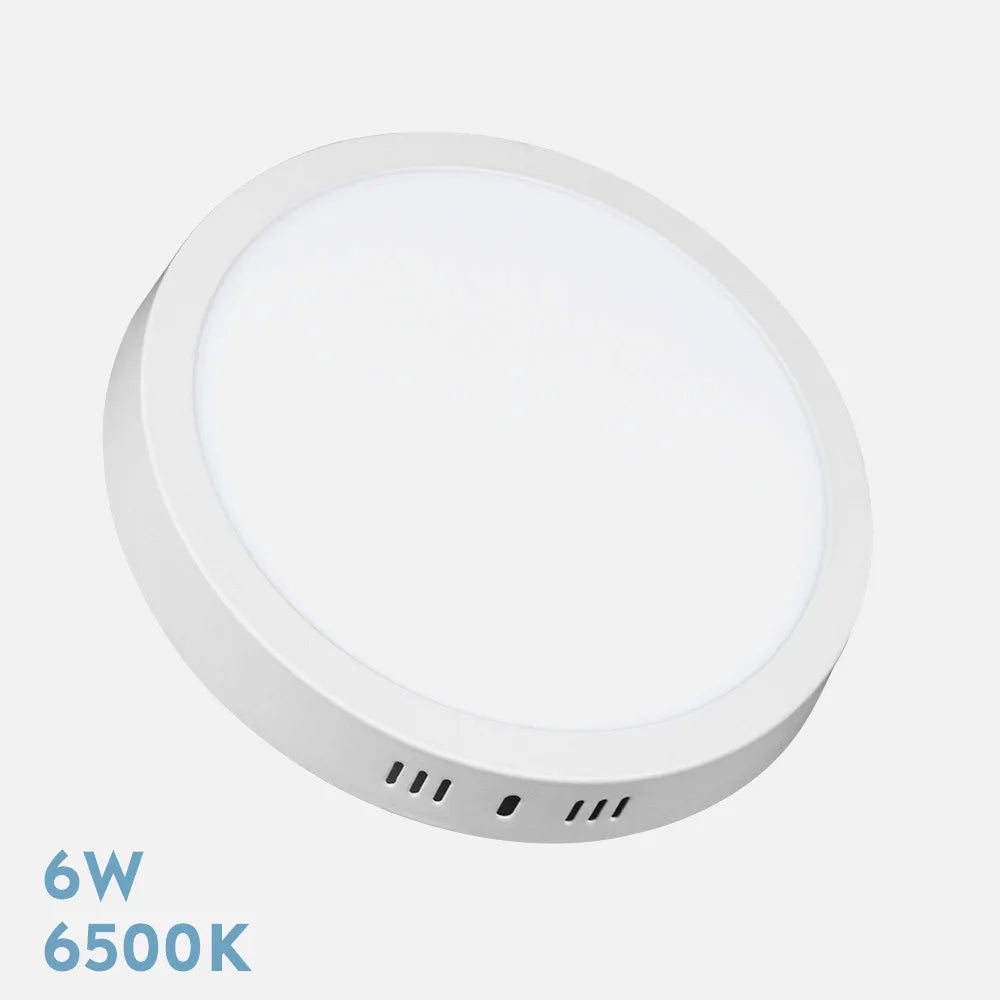 Downlight LED de superficie redondo blanco de 12 cm de diámetro