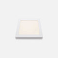Downlight LED cuadrado de superficie blanco de 17 por 17 cm