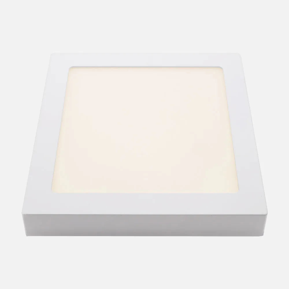 Downlight LED cuadrado de superficie blanco de 30 por 30 cm