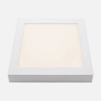 Downlight LED cuadrado de superficie blanco de 30 por 30 cm