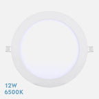 Downlight LED empotrable de 12 W y 6500 K con luz blanco frío
