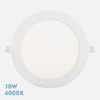 Downlight LED empotrable de 18 W y 4000 K con luz blanco neutro