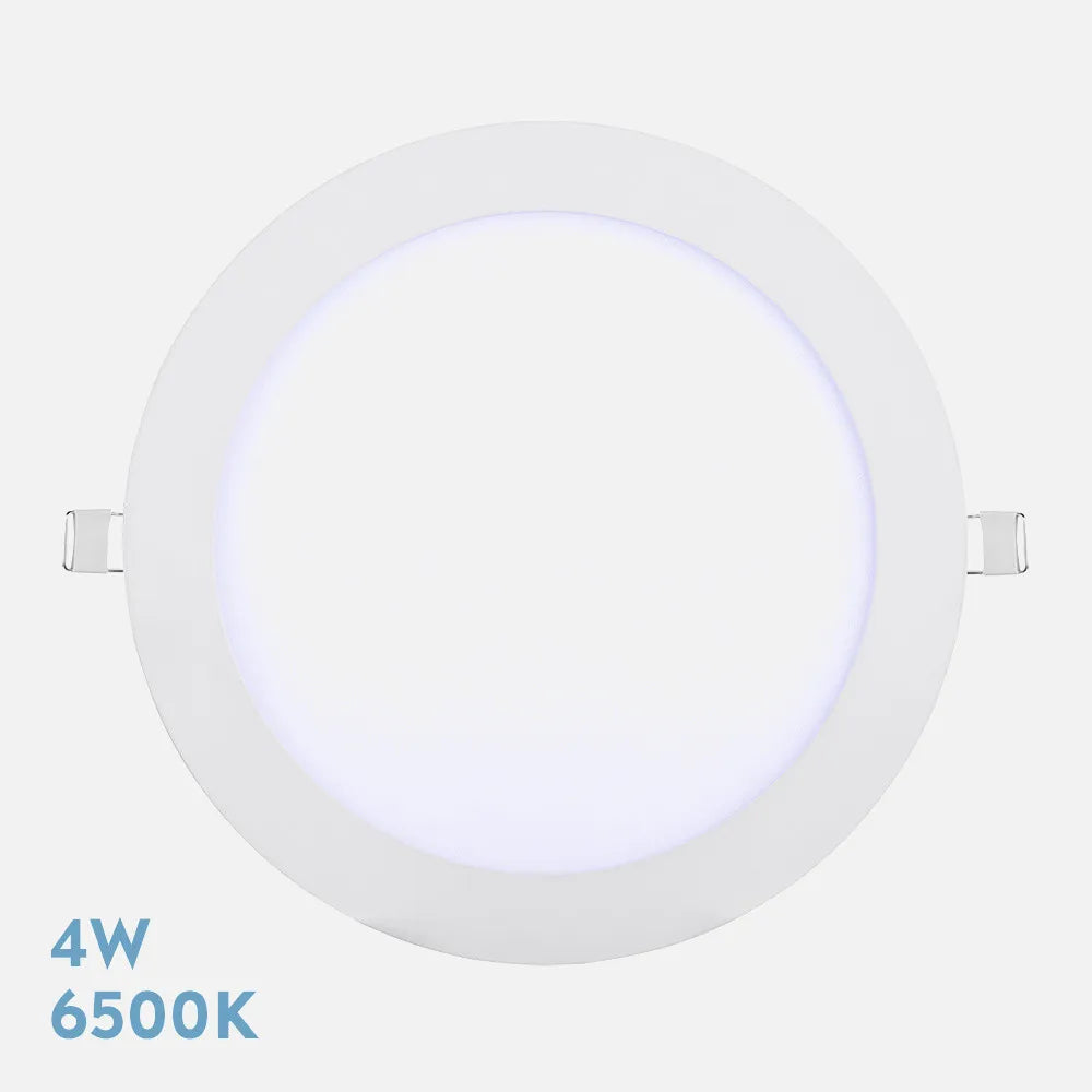 Downlight LED empotrable de 4 W y 6500 K con luz blanco frío