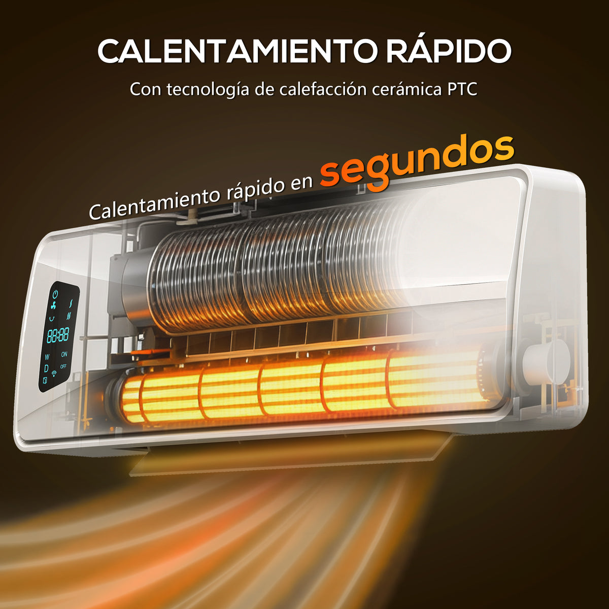 Calefacción cerámica PTC de calor rápido